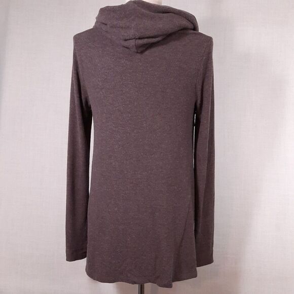 Michael Stars Womens Sweater Size XS Knit Trapeze Swing Cowl Neck Thumb Holes - Picture 6 of 12